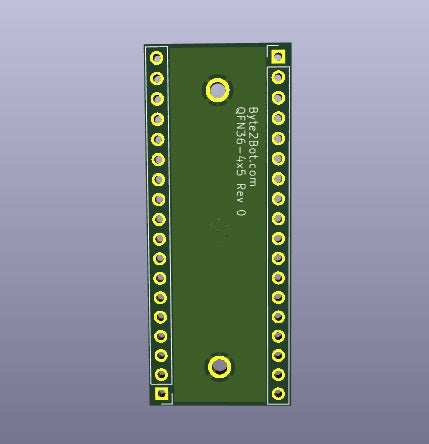 QFN-36 4mm x 5mm Breakout Board