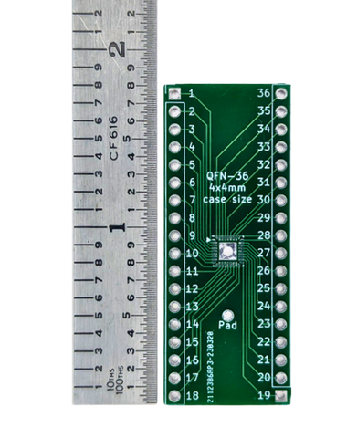 QFN-36 4mm x 4mm Breakout Board