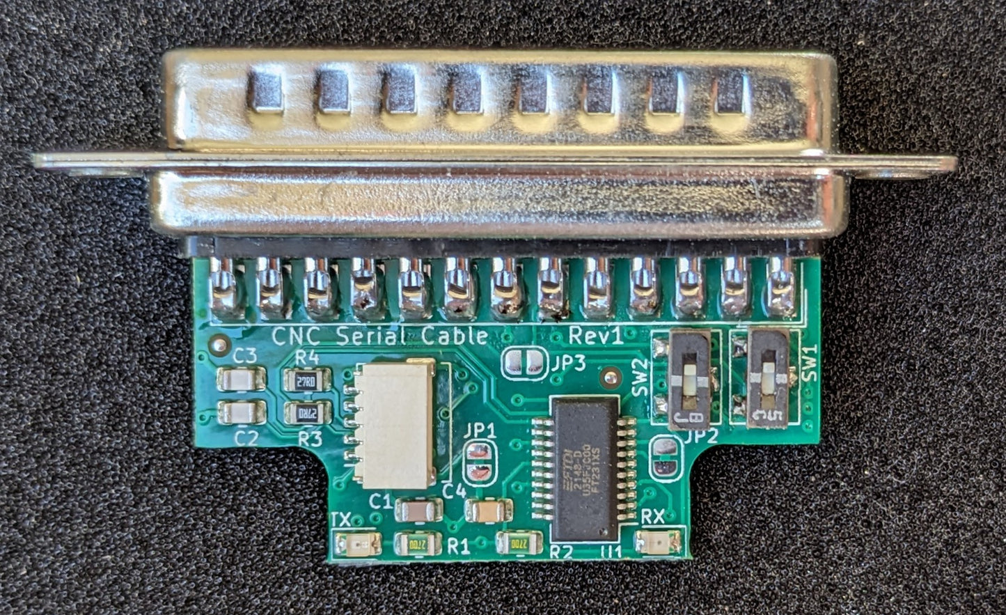 USB to DB25 Serial Cable for a CNC machine