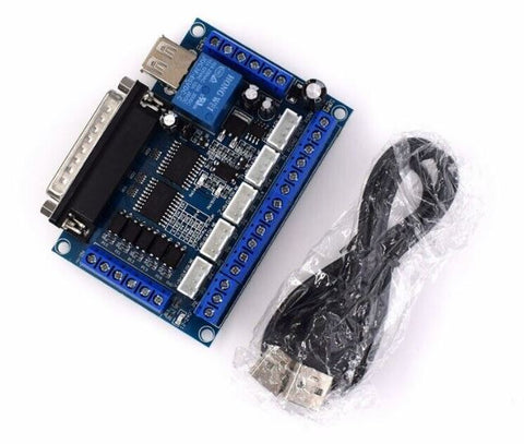 5 Axis CNC Interface Adapter Parallel Breakout Board For Stepper Motor Drivers
