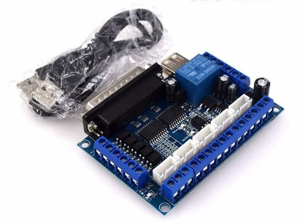 5 Axis CNC Interface Adapter Parallel Breakout Board For Stepper Motor Drivers