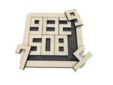 Number Puzzle SVG Plans for CNC Laser