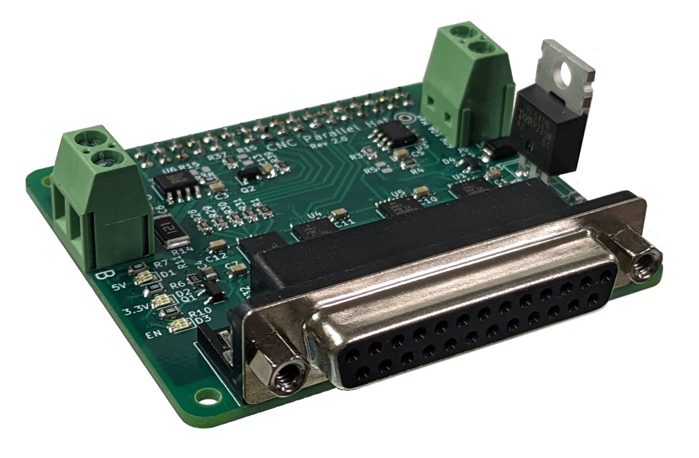 Parallel Port Raspberry Pi Hat – Byte 2 Bot