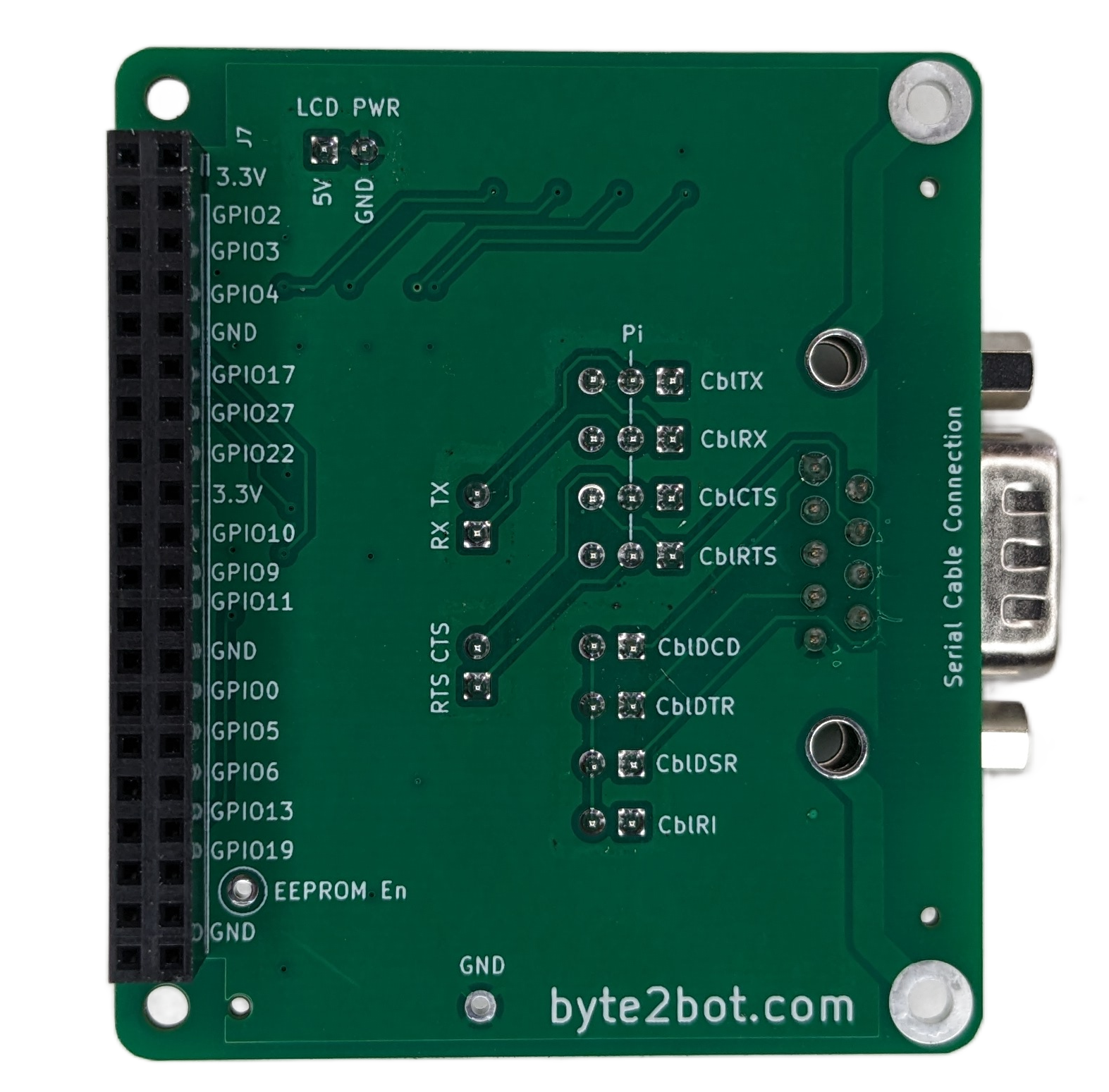 Modom Hat Pi Serial Modem Hat (RS232 9 Pin) | Byte 2 Bot