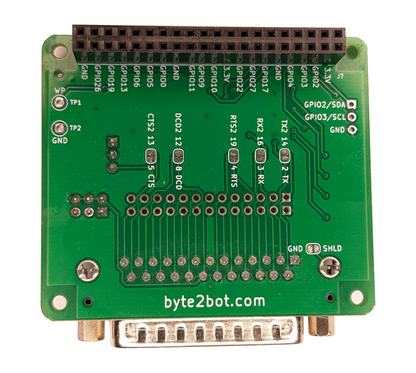 RS232 Serial DB25 Raspberry Pi Hat for CNC